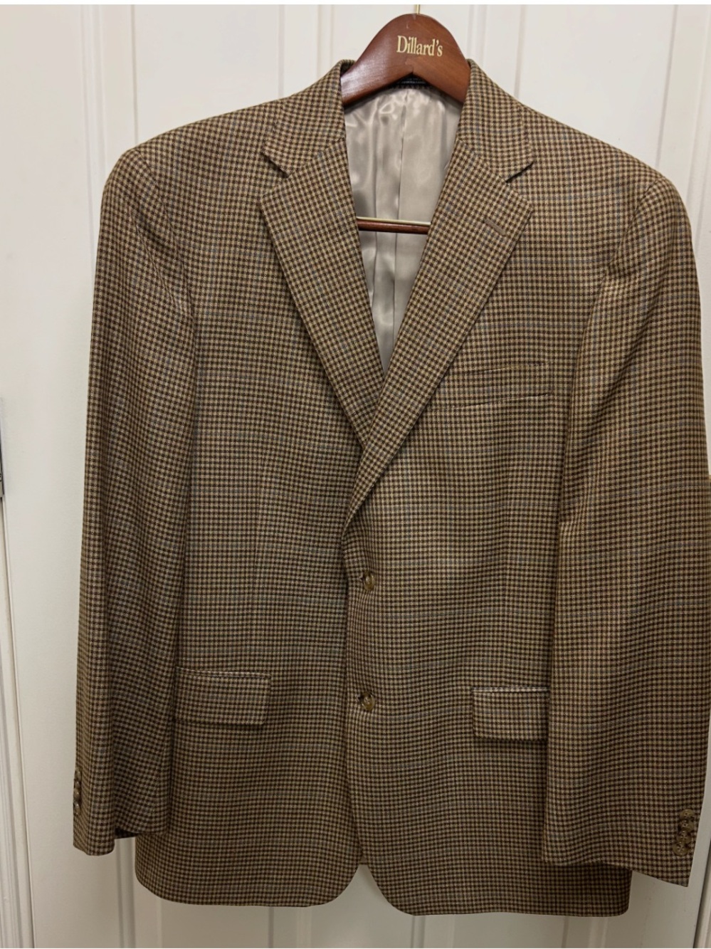 NWOT Hart Schaffner Marx Brown Houndstooth Sport Coat
